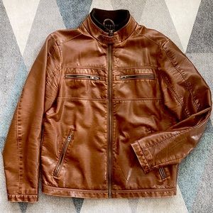 Faux Leather Pilot Jacket